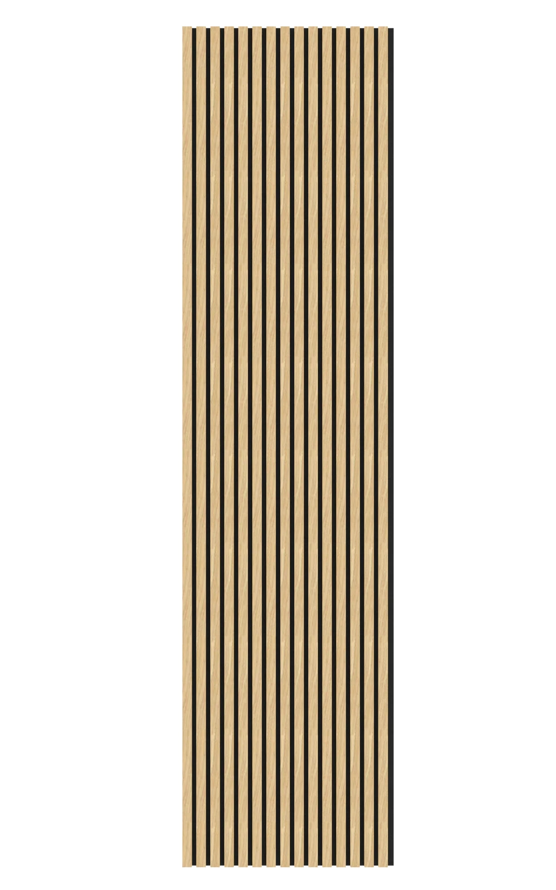 Oak Acoustic Wood Wall Panel Thin Slat - 240/300x60cm